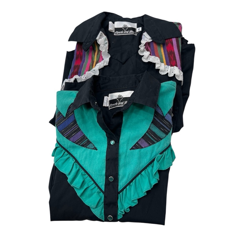 Vintage Ranch and Town women’s western button up blouses
